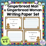 Gingerbread Man Writing and Gingerbread Woman Writing Paper Set