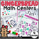 Kindergarten Gingerbread Math Centers, December Christmas 