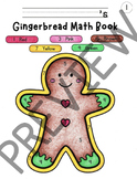 Gingerbread Math Booklet, Addition, Subtraction, Color by Code, Graph