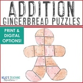 ADDITION Gingerbread Man Craft Math | FUN Christmas Break 