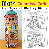 Gingerbread Man Math Color by Number 3D Character - Christ