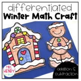 Gingerbread Math Craft *Differentiated Add/Subtract*