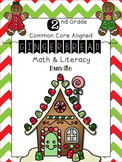 Gingerbread Math & ELA Common Core Worksheets 2nd Grade