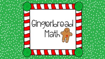 Preview of Gingerbread Math Seesaw Activities - 5 Sets of Slides!