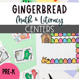 Gingerbread Math and Literacy Centers for Preschool