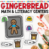 Gingerbread Math and Literacy Themed Centers for December