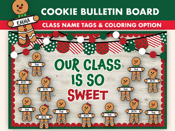 Preview of Gingerbread Men Christmas Bulletin Board