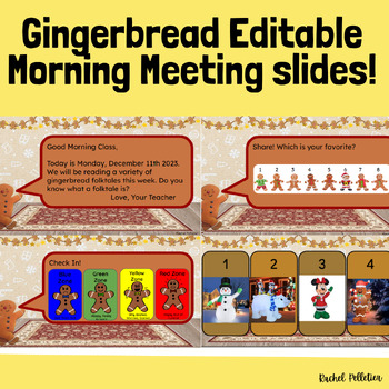Preview of Gingerbread Morning Meeting!