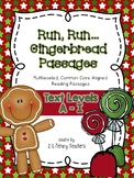 Gingerbread Passages: CCSS Aligned Leveled Reading Passage