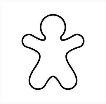 Preview of Gingerbread Person Outline