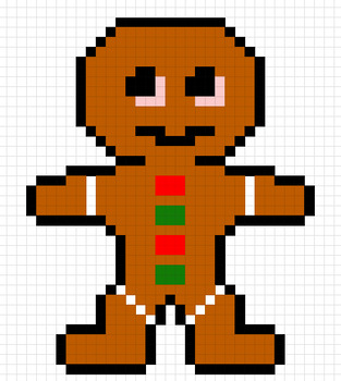 Preview of Gingerbread Pixel Art - Ratios: Equivalent, Part-to-Part, and Part-to-Whole