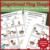 Gingerbread Play Dough Visual Recipe & Sequencing Cards