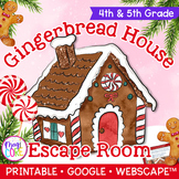 Gingerbread House Reading Escape Room - 4th & 5th Grade Ch