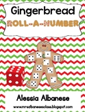 Gingerbread Roll-A-Number {FREEBIE}
