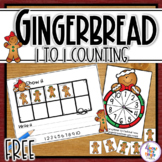 Gingerbread Man Roll and Count - a Number Counting and Wri