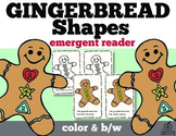Gingerbread Shapes Emergent Reader