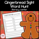 Gingerbread Man Sight Word Hunt Kindergarten Literacy Acti