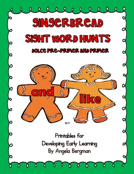 Preview of Gingerbread Sight Word Hunts
