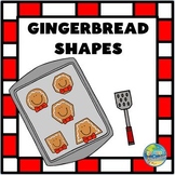 Gingerbread Shapes File Folder Game