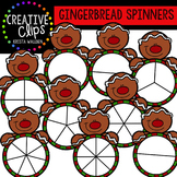 Gingerbread Clipart Spinners {Creative Clips Clipart}