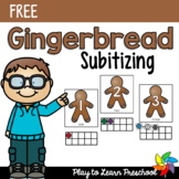 Gingerbread Subitizing - FREE