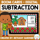 Gingerbread Subtraction Within 20 - Boom Cards - Distance 