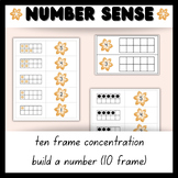Gingerbread/Sugar Cookie Number Sense: 10 Frame Concentrat