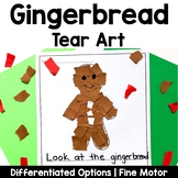 Gingerbread Tear Art Craft | December Craft | Fine Motor