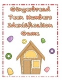 Gingerbread Teen Numbers Identification Game