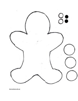 Gingerbread Template - For Felt, Foam, Do-A-Dot and other holiday crafts!