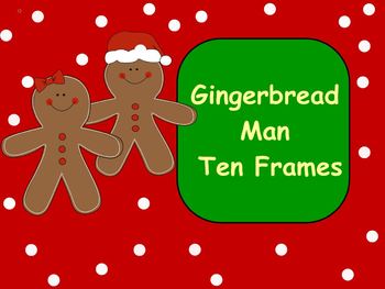 Preview of Gingerbread Ten Frame by EG