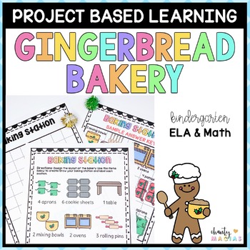 Preview of Gingerbread Theme Literacy and Math PBL Activities