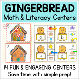 Gingerbread Theme Math and Literacy Centers for Preschool,