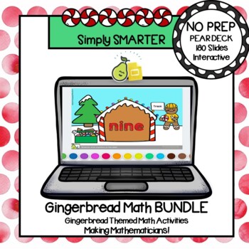 Preview of Gingerbread Themed Math Pear Deck Google Slides Add-On BUNDLE