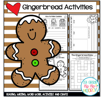 Preview of Gingerbread Themed Resource with Reading, Writing, Mathematics and more!