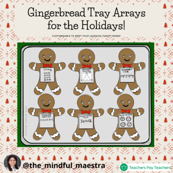 Preview of Gingerbread Tray Arrays for Christmas!