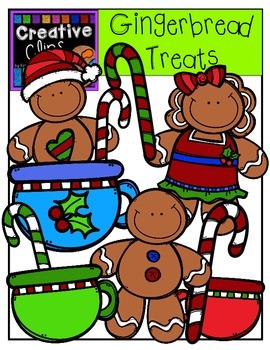 Preview of Gingerbread Clipart Treats {Creative Clips Clipart}