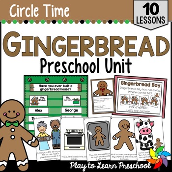 Preview of Gingerbread Unit | Lesson Plans - Activities for Preschool Pre-K