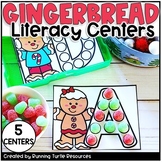 Kindergarten Gingerbread Literacy Centers, Primary Christm