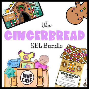 Preview of Gingerbread Week Activities | SEL Crafts | Countdown to Christmas | Kindness