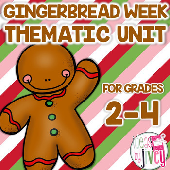 Preview of Gingerbread Week Thematic Unit Grades 2-4