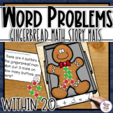 Gingerbread Word Problem Story Mats for addition & subtrac