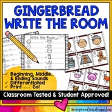 Gingerbread Write the Room : 3 differentiated recording sh