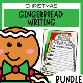 Gingerbread Writing Worksheet Bundle | Christmas Activities