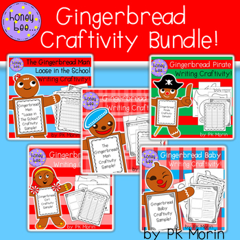 Gingerbread Wrtiting Craftivities Bundle by honeybee | TpT