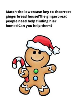 Preview of Gingerbread house matching game