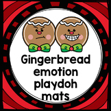 Gingerbread man Playdoh Mats with emotion cards