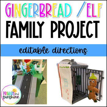 Preview of Gingerbread or Elf Trap Family Project