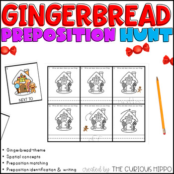 Preview of Gingerbread prepositions kindergarten