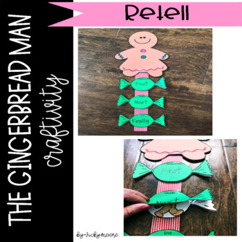 Preview of Gingerbread Man retell craft | Gingerbread Man Art